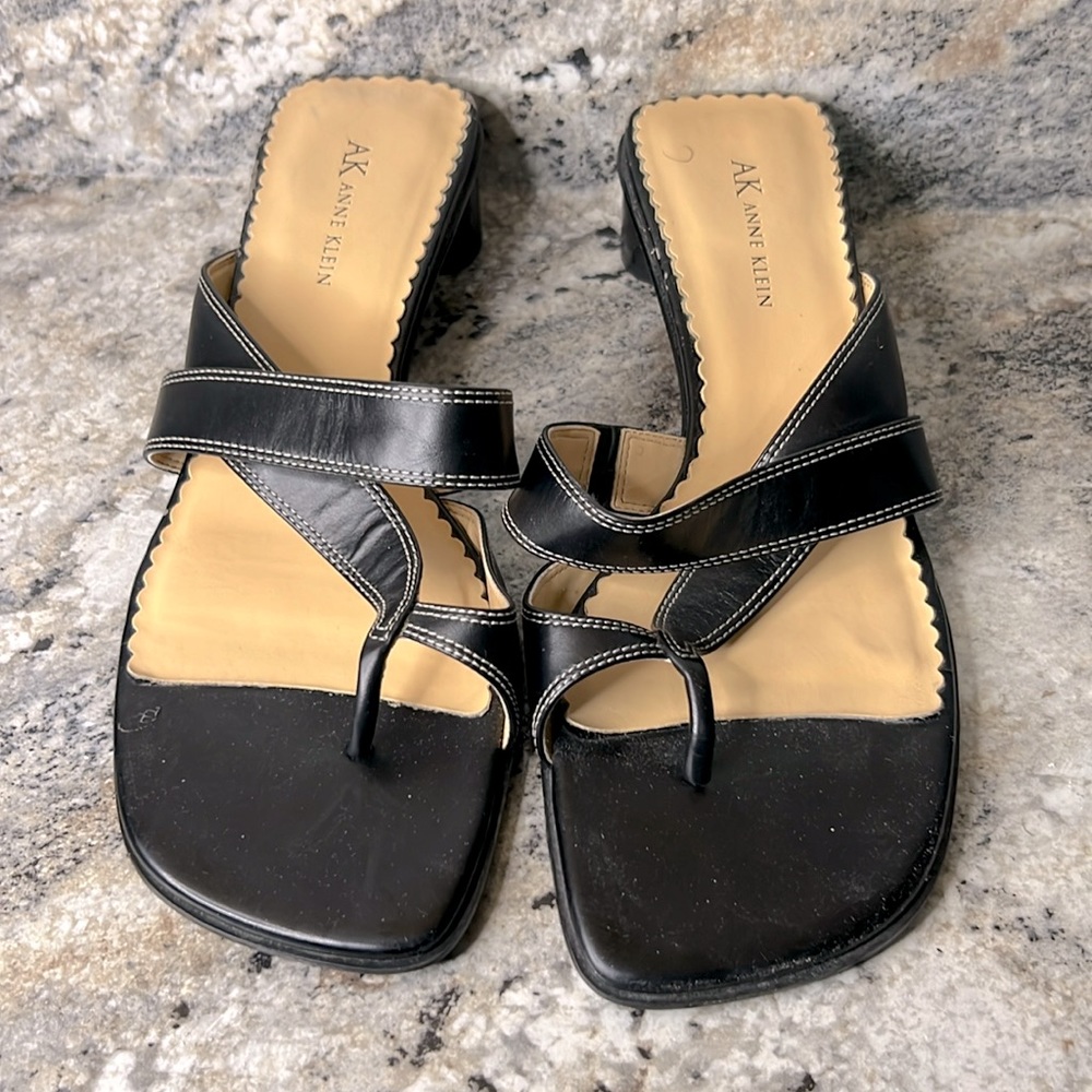 Anne Klein open toe and open heel sandals for women. Size 8 1/2